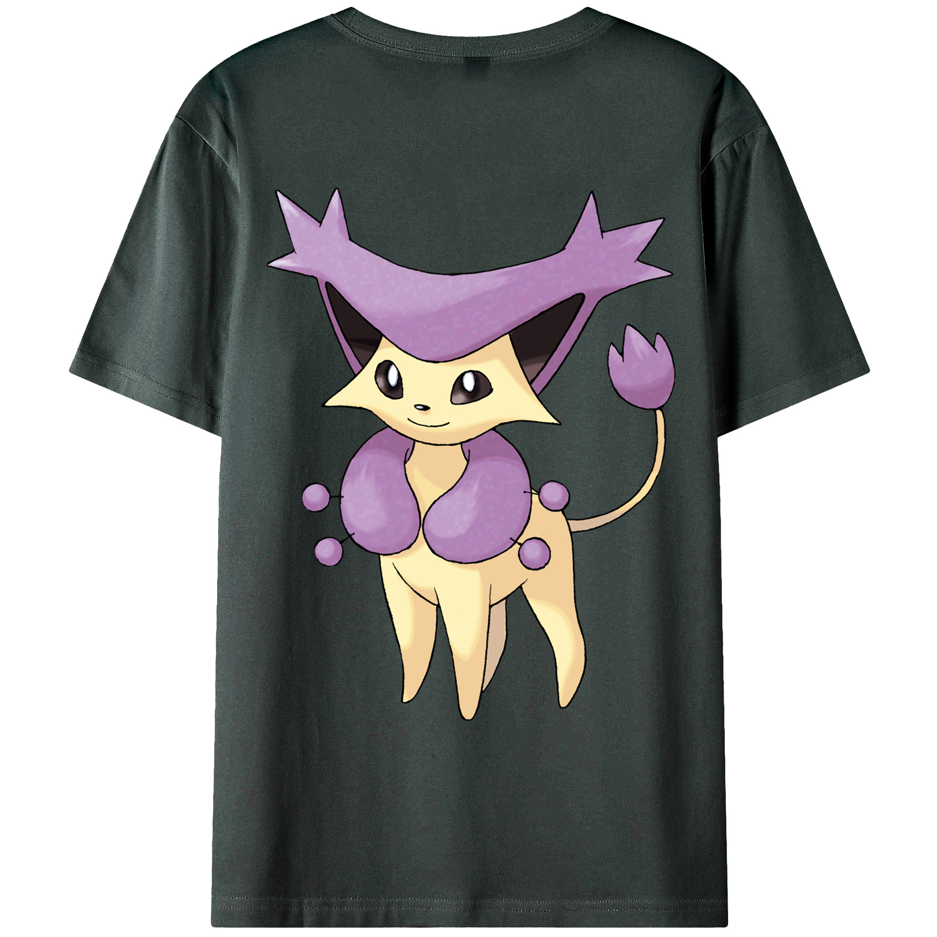 （画像用） ポケットモンスター Pokémon 綿100％ メンズ半袖Tシャツ（バックプリント） 通気性